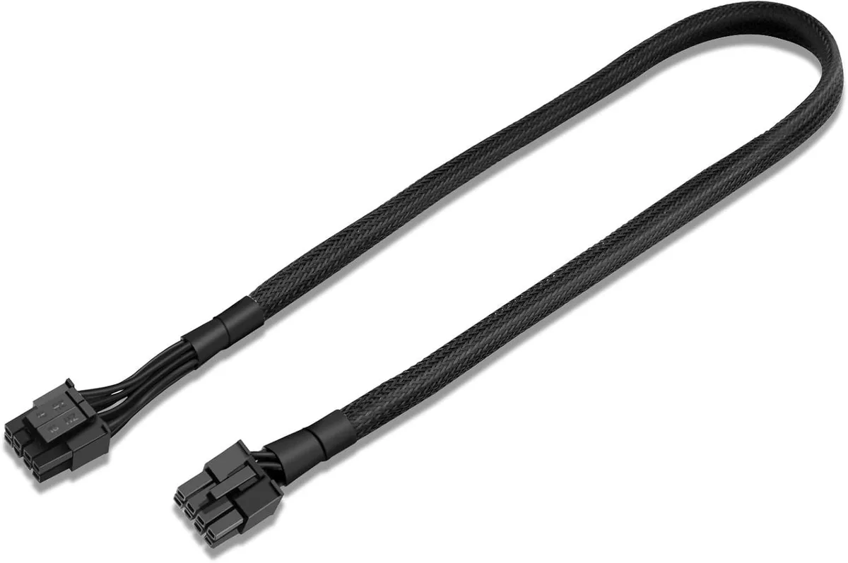YSIUENG PSU 8-Pin Male to CPU 8-Pin (4+4) EPS12V Cable 65 cm — product photo