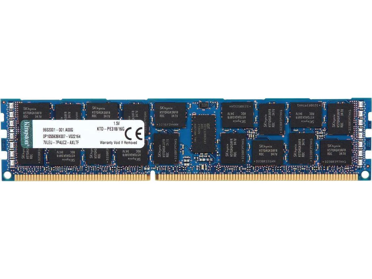 Kingston Technology Corp. Kingston Technology Corp. KTD-PE318/16G 16GB DDR3 1866 ECC Registered memory upgrade — product photo