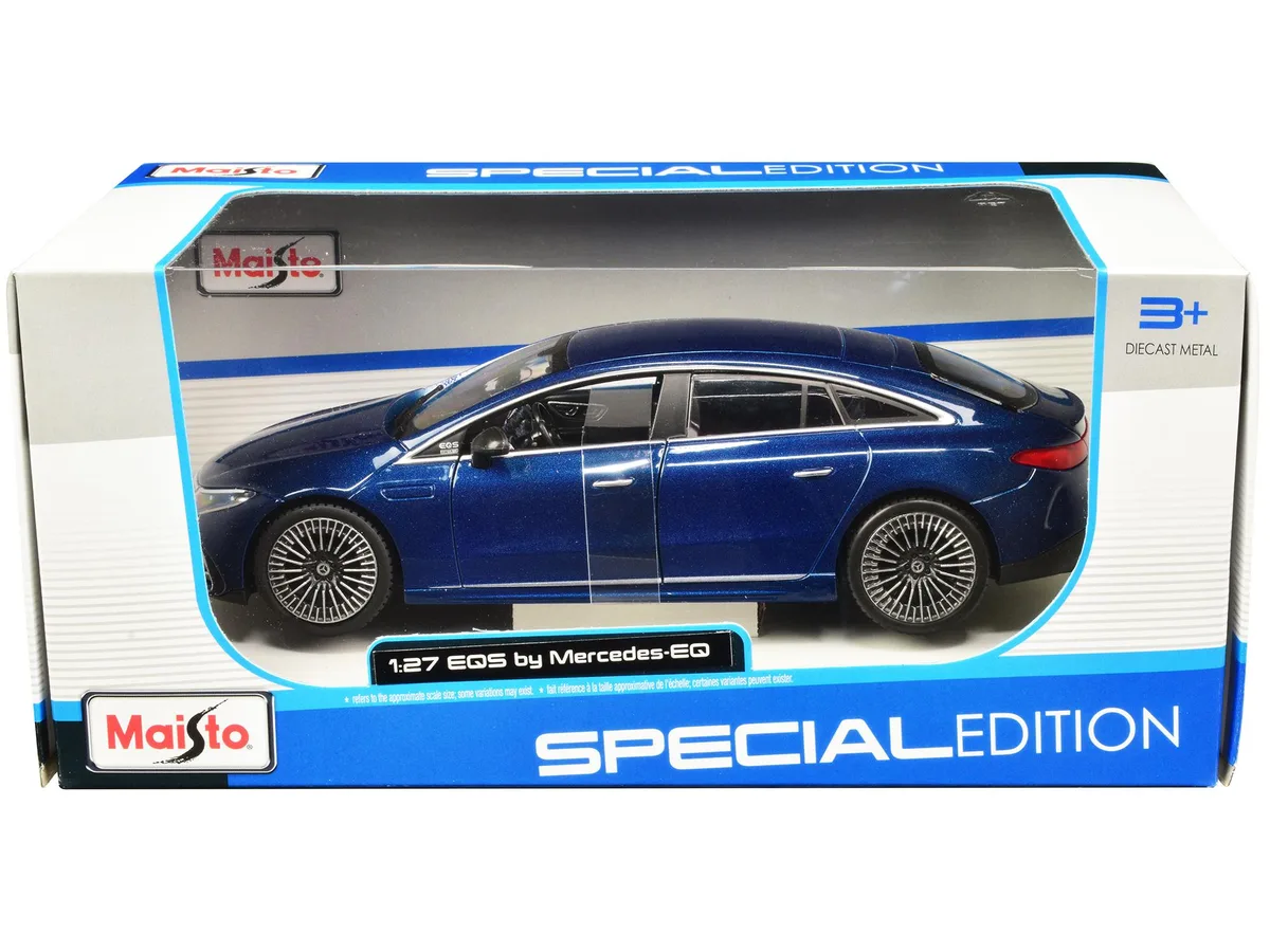 Maisto Maisto Mercedes-Benz EQS Blue Metallic Special Edition 1/27 Diecast Car — product photo