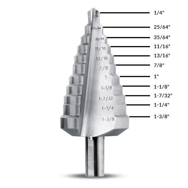 Evolution Power Tools Evolution Power Tools SD-11 step drill 1/4 to 1-3/8 inch — product photo