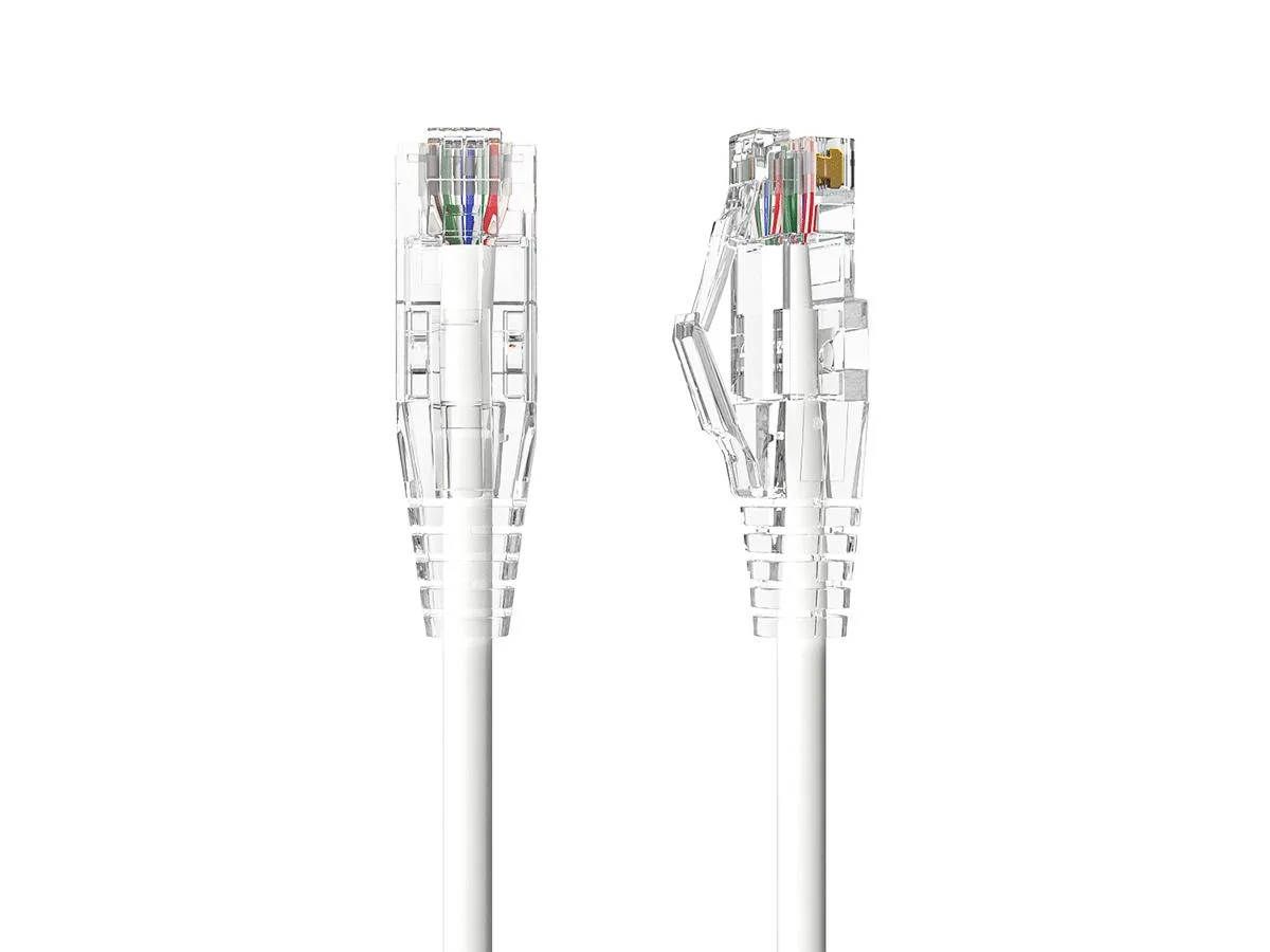 Cable Leader Cable Leader Cat6a 6ft 28AWG White Slim Ethernet Cable — product photo