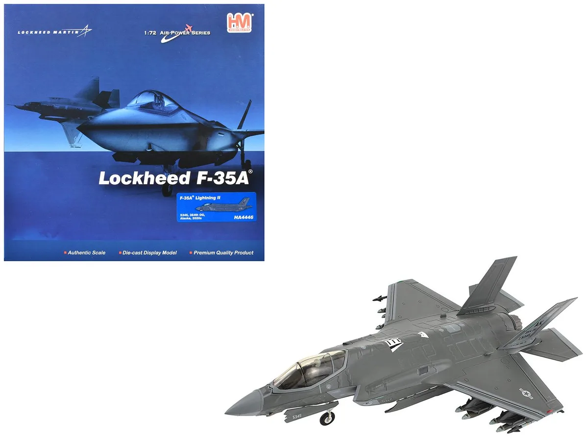 Hobby Master Hobby Master F-35A Lightning II "5345, 354th OG, Eielson AFB" 1/72 Diecast Model — product photo