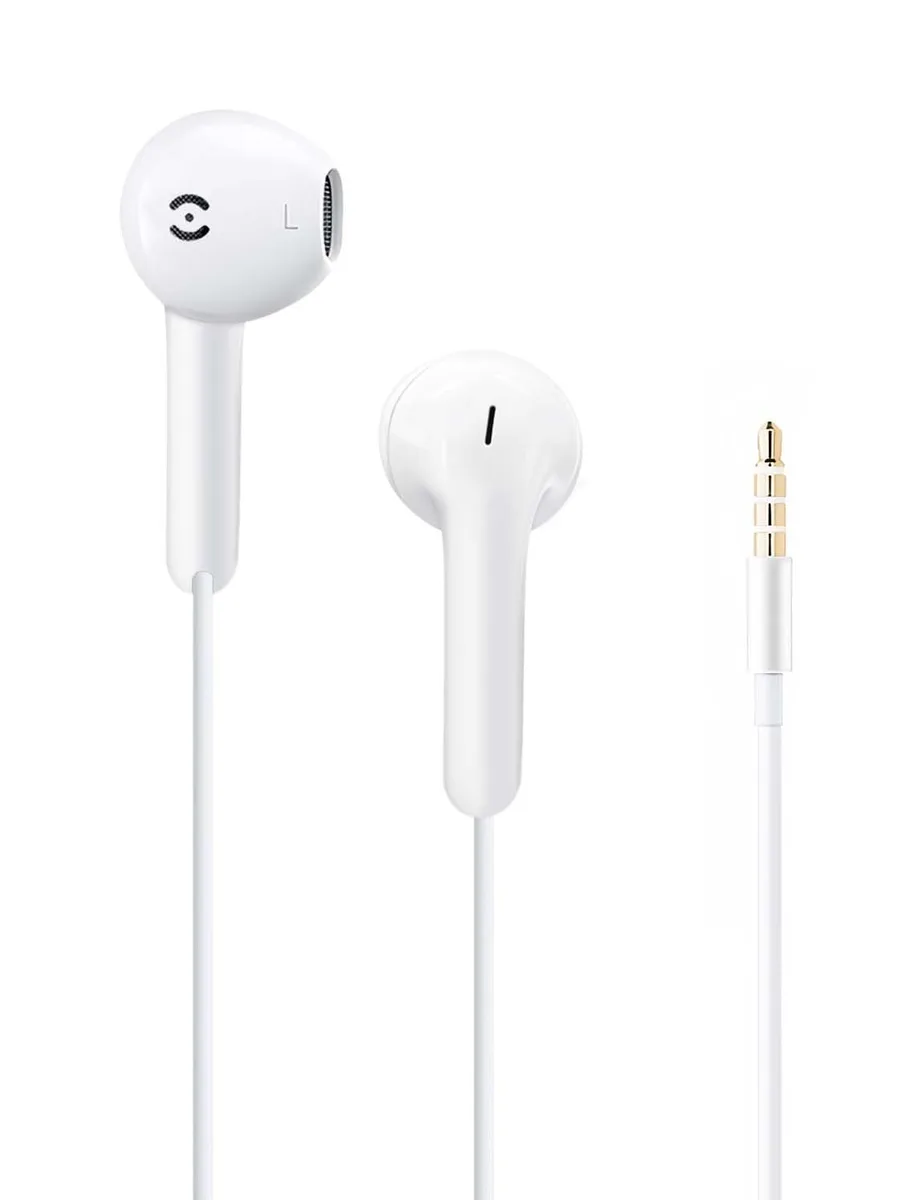  MAS CARNEY WH9 3.5mm Wired Earbuds White — product photo