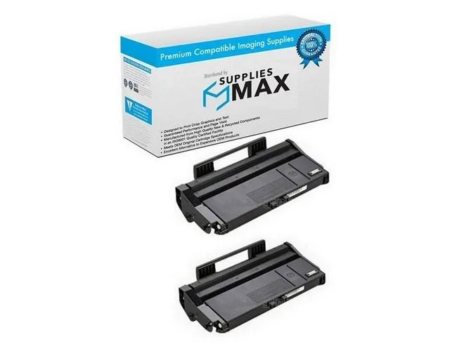 SuppliesMax SuppliesMax 407165_2PK Black Toner Cartridge 2 Pack 2000 Pages — product photo