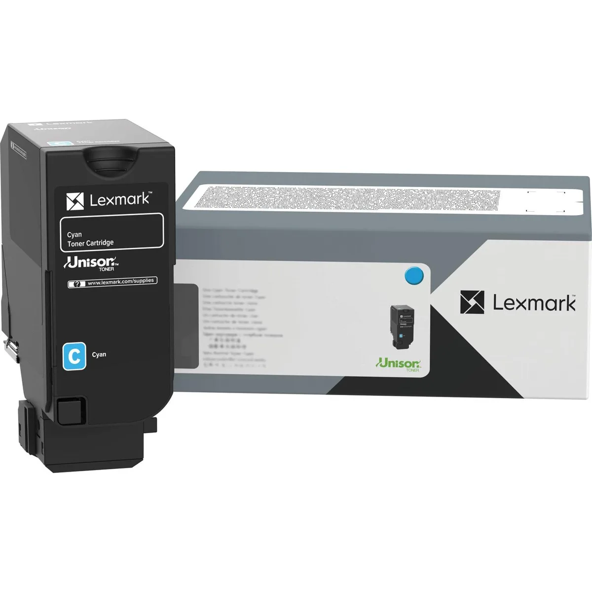 Lexmark Lexmark 71C1XC0 Cyan Return Program 12.5K toner cartridges (genuine brands) — product photo