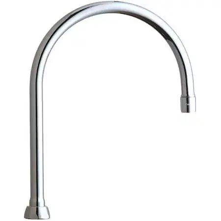 CHICAGO FAUCET COMPANY CHICAGO FAUCET COMPANY GN8AE3JKABCP Gooseneck Spout Polished Chrome bath hardware — product photo
