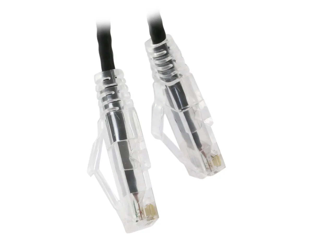 Nippon Labs Nippon Labs SLCAT6-28-20BK 28 AWG Cat6 network ethernet cable 20 ft black — product photo