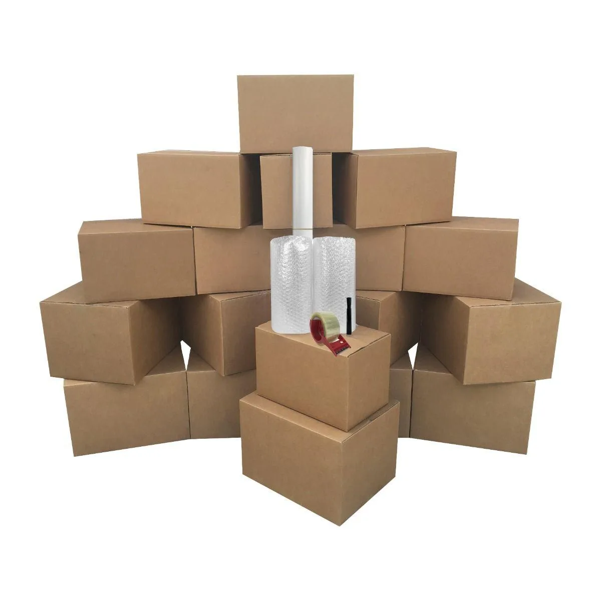 UBMOVE UBMOVE Basic Moving Kit #1 – 18 Boxes, Bubble &amp; Tape — product photo