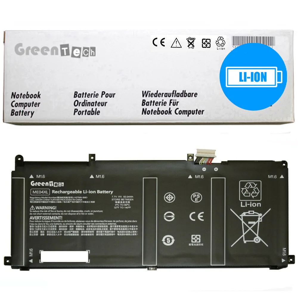NShi NShi ME04XL 7.7V 50Whr 4-Cell laptop battery for HP Elite x2 1013 G3 — product photo