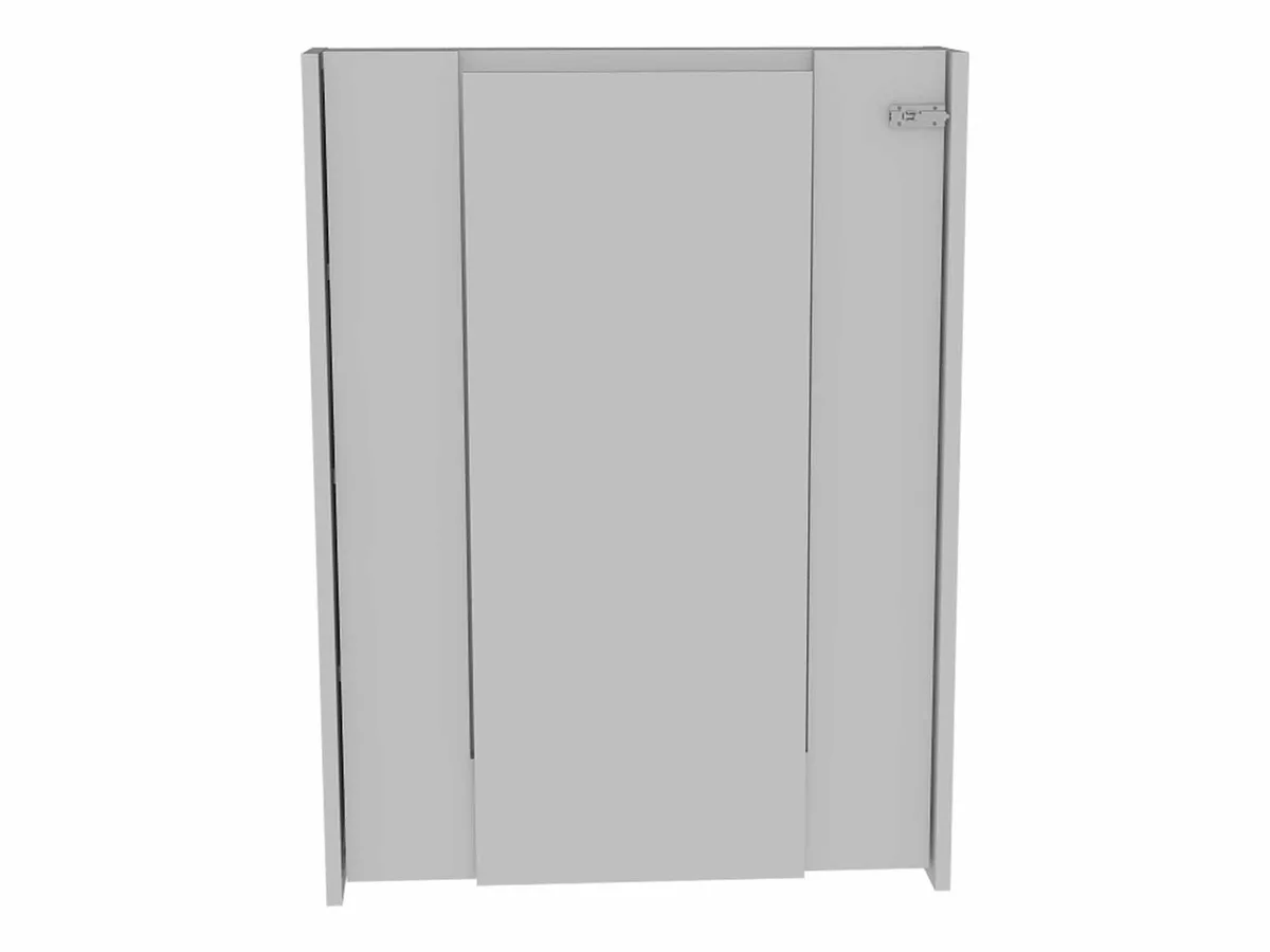 FM FURNITURE FM FURNITURE FM5556MLB Dalton Foldable Desk 7 Shelves Wall Mounted White 61.4kg — product photo