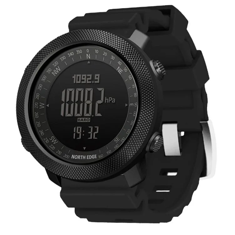 allentian allentian outdoor sports watch 50mm 50m black silicone 112g — product photo