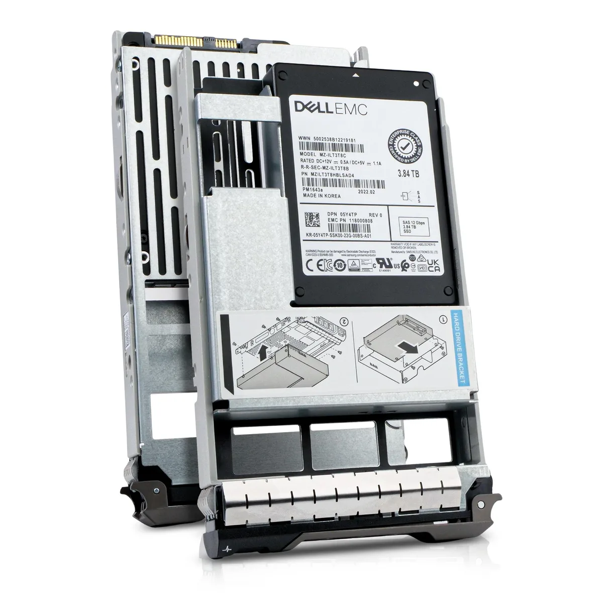 DELL DELL 05Y4TP 3.84TB SAS 12Gb/s 3.5in enterprise SSD — product photo
