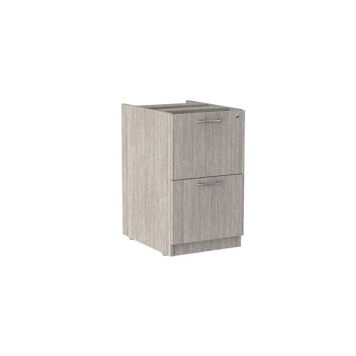 Alera Alera ALEVA542822GY 2-drawer pedestal file cabinet 15.63x20.5x28.5 Gray office furniture — product photo
