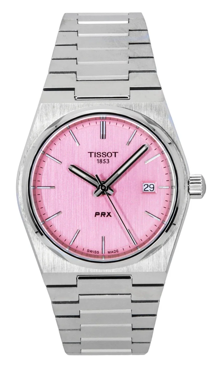 Tissot Tissot PRX Pink Dial Quartz 100M Women's Watch 34.60mm T137.210.11.331.00 — product photo