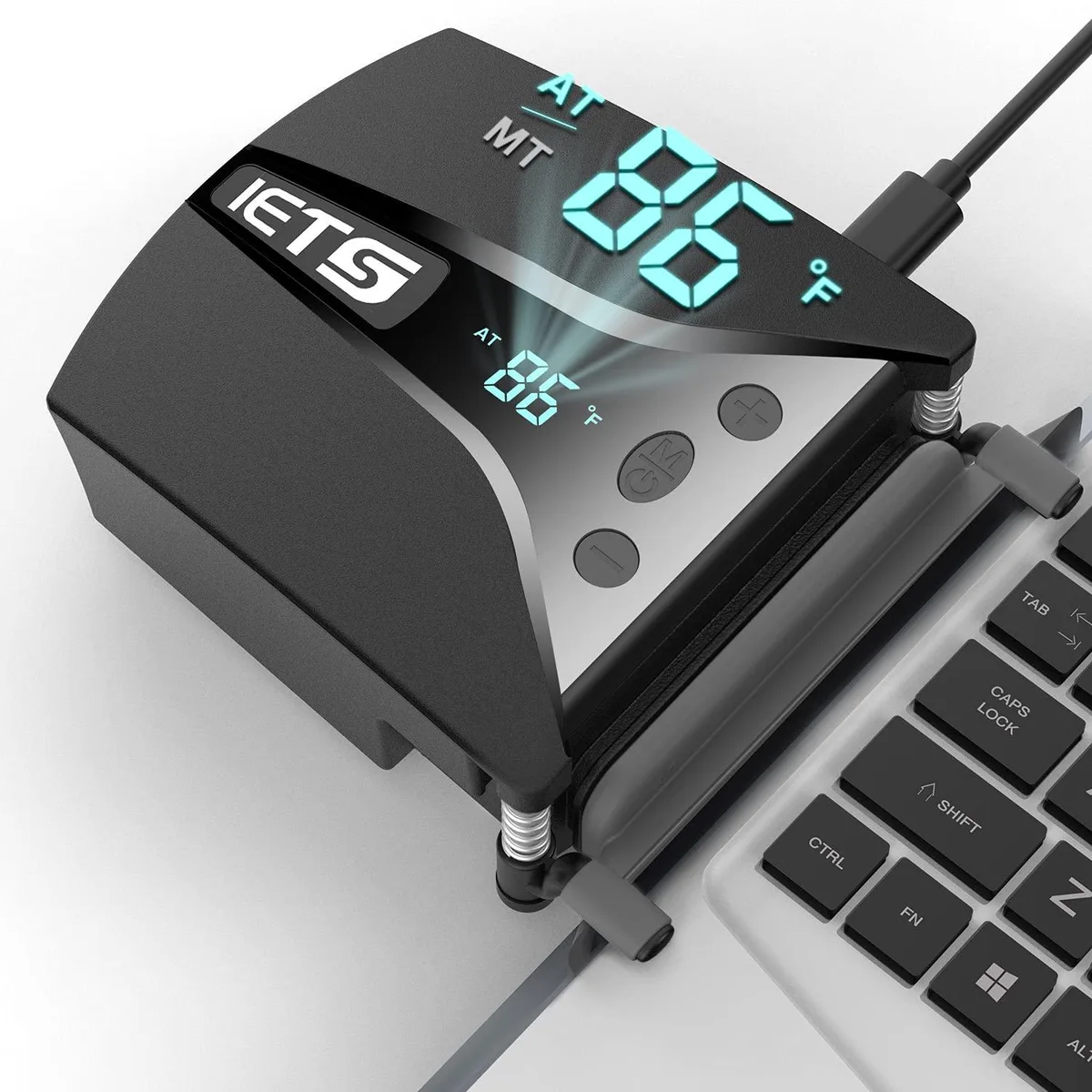  IETS GT202UB Vacuum Laptop Cooler with Temperature Display — product photo