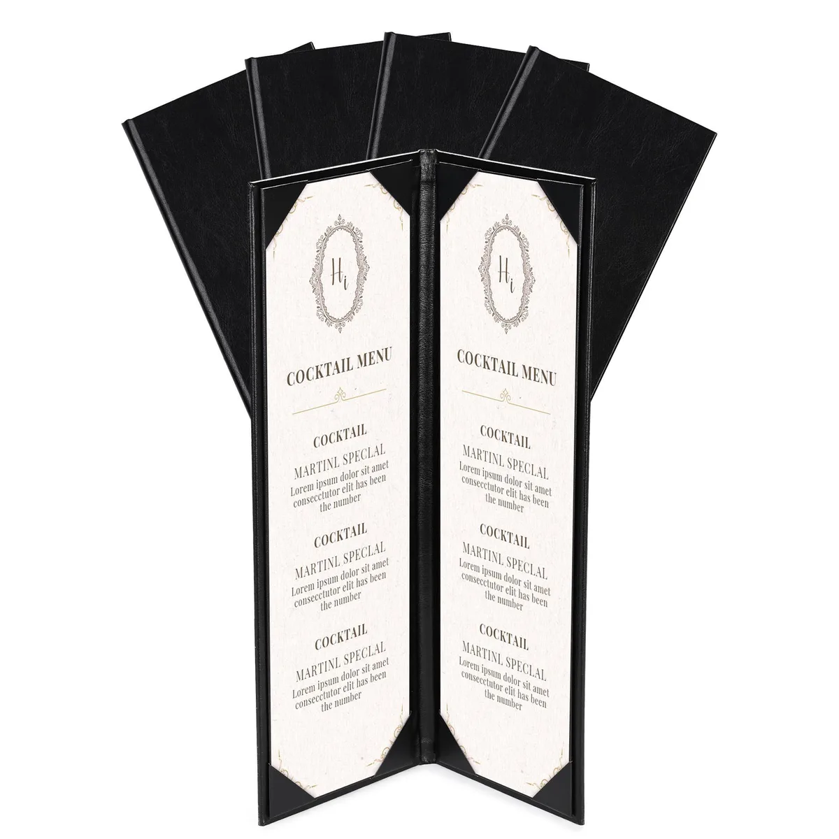 Yescom USA, Inc. Yescom USA, Inc. 26MNC032-414B2-06-5 4.25x14" 5 Pack Menu Cover accessory — product photo