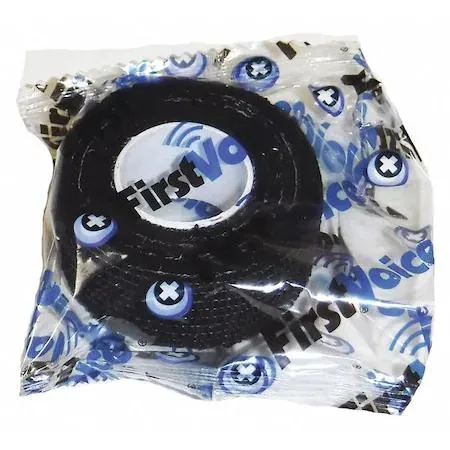 Twenty black self-adhesive bandage rolls in individual poly bags