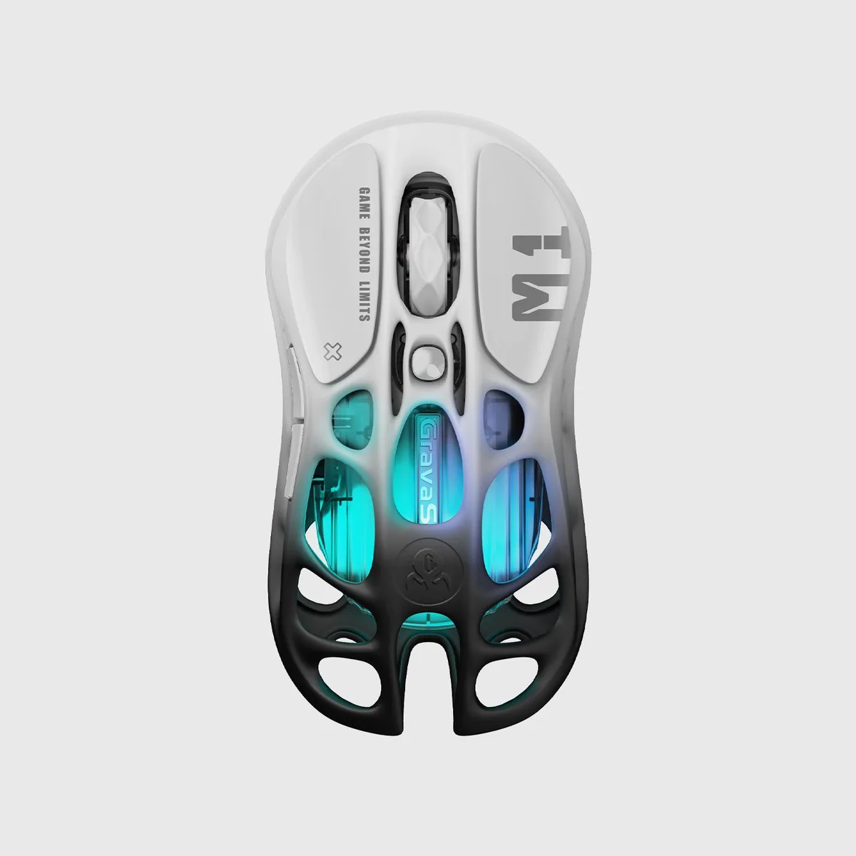 GravaStar GravaStar Mercury M1 Pro Gradient Black gaming mouse — product photo