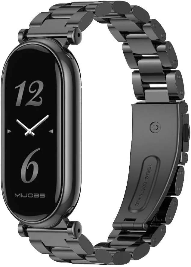 ETEIZU ETEIZU Mi Band 10/9/8 Stainless Steel Strap with Folding Clasp — product photo