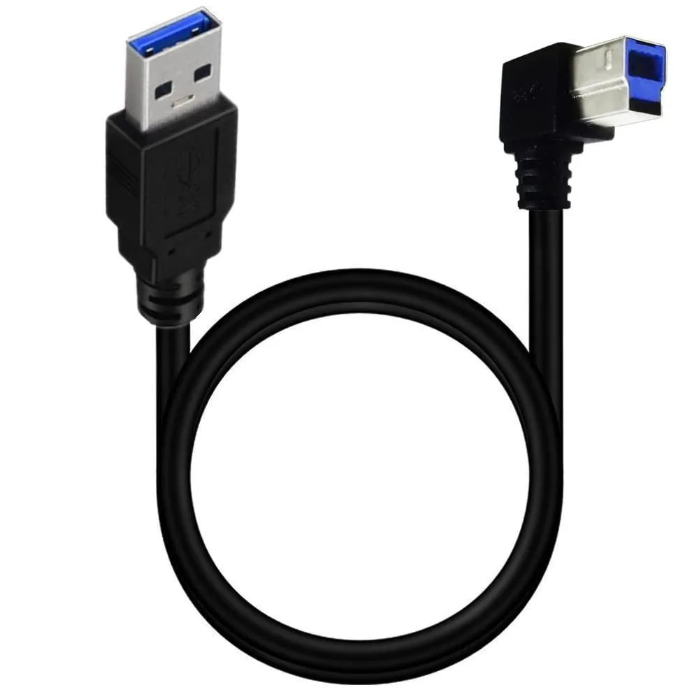 TeKit TeKit USB 3.0 A to 90° B cable 1.6 ft — product photo