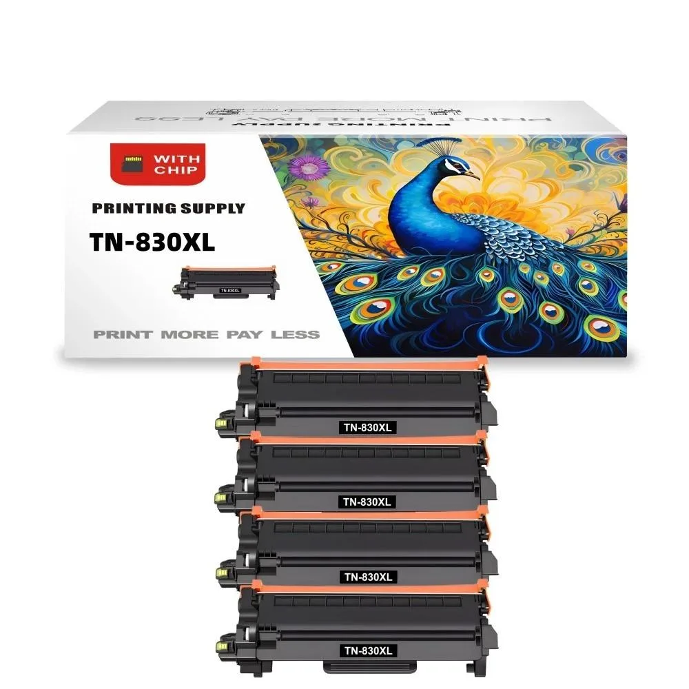 Aster Graphics Inc Aster Graphics Inc TN-830XL Black Toner Cartridge 4 Pack 3000 Pages — product photo