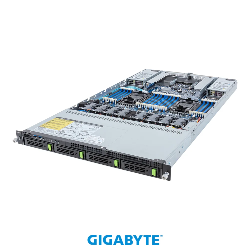 GIGABYTE GIGABYTE R183-S95-AAV1 barebone server 4-bay Gen5 NVMe/SATA/SAS-4 — product photo