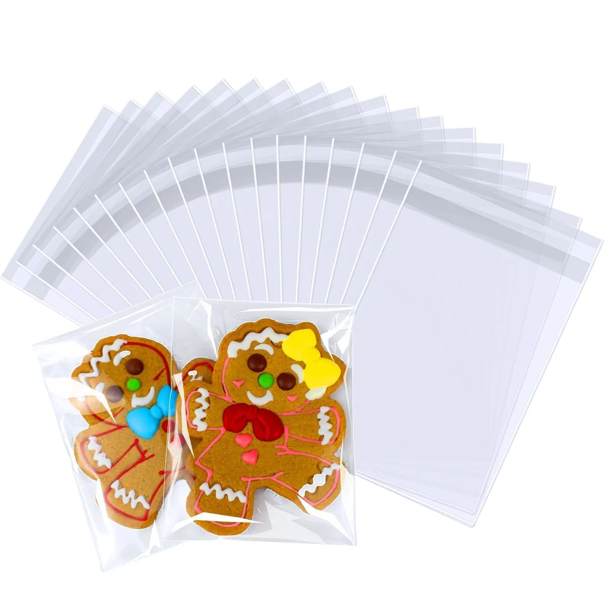  PigPotParty GS-X Clear Treat Bags 4x6 in 100 Pcs — product photo
