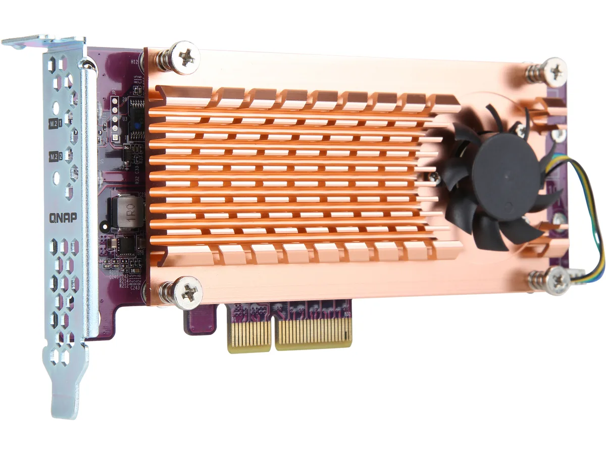 Qnap Qnap QM2-2P-244A Dual M.2 22110/2280 NVMe Expansion Card — product photo