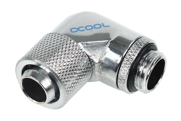 Alphacool Alphacool G1/4 13/10 90° Revolvable Compression Fitting Chrome 17074 — product photo