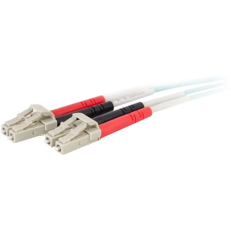 Cables To Go Cables To Go 01139 OM4 fibre optic cable LC-LC 50/125 duplex multimode PVC aqua 20 m — product photo