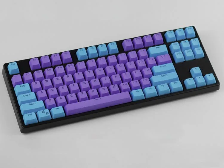 Corn Electronics Corn Electronics 87/104 Keycaps Miami EVA OEM Profile PBT Double-Shot Blue Tenkeyless — product photo