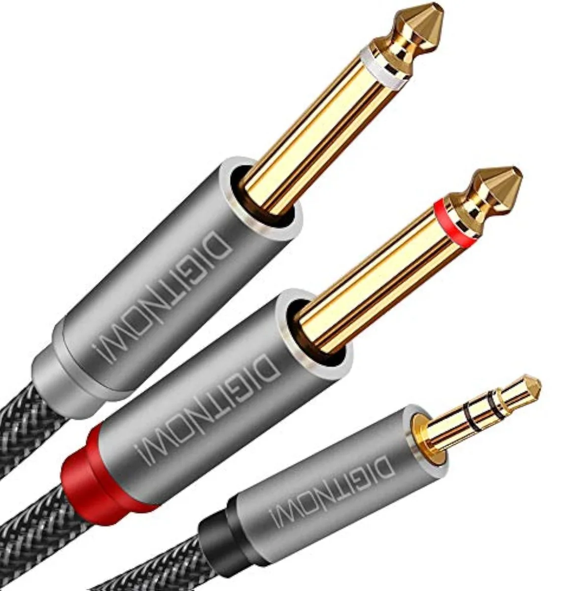 Typecase Typecase 3.5 mm TRS to Dual 6.35 mm TS Y-Cable Splitter 6.6Ft audio adapter — product photo