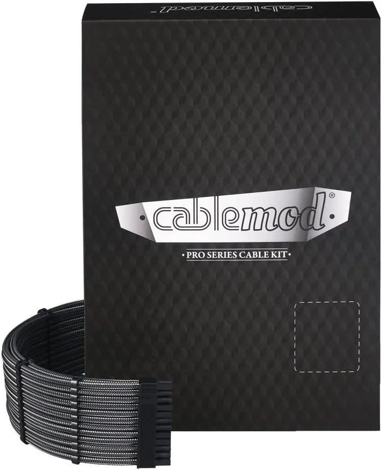CableMod CableMod C-Series Pro ModMesh Sleeved Cable Kit Carbon internal power cable — product photo