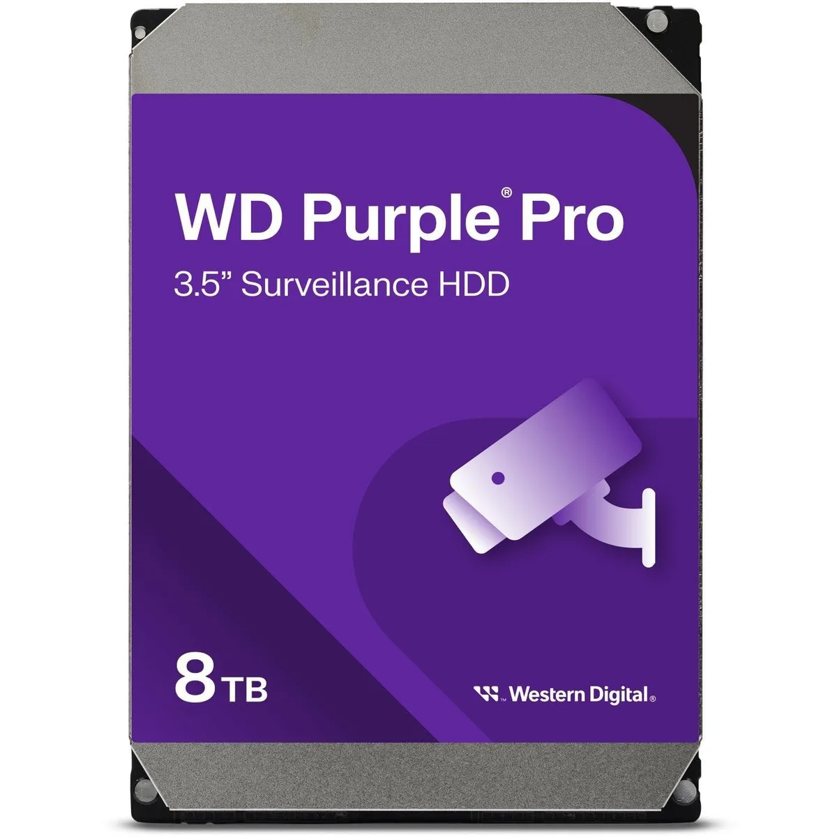 Western Digital Western Digital WD8001PURP 8TB 3.5" SATA 256MB Cache 550TB/yr 32 AI streams — product photo