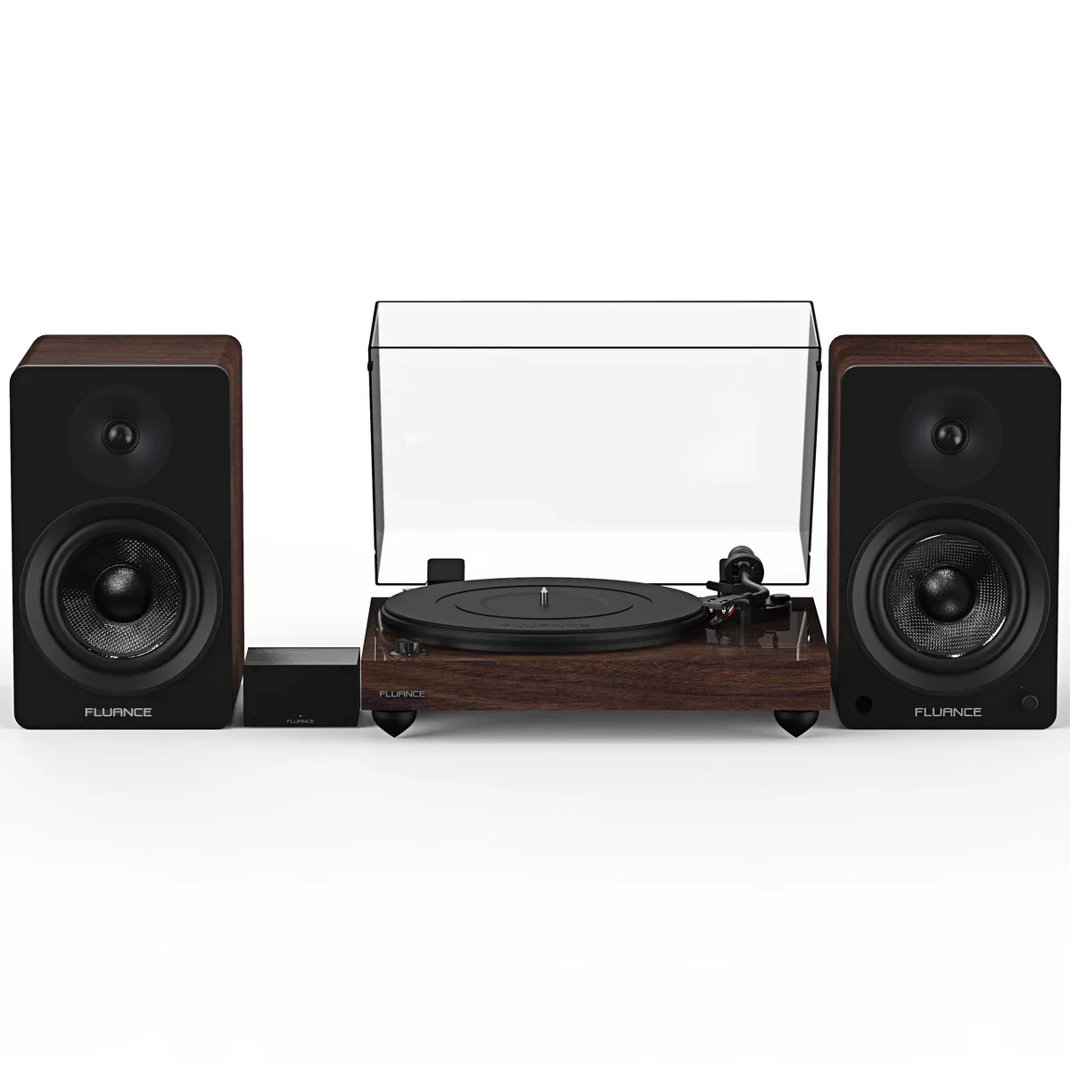 Fluance Fluance RT82WPA61B turntable with PA10 preamp and Ai61 6.5" speakers, 120W, Bluetooth, Natural Walnut — product photo