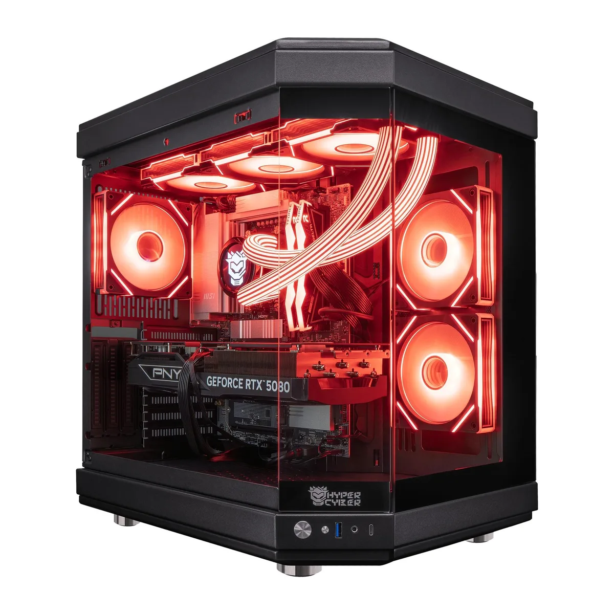 Hyper Cyber Hyper Cyber Ultra X BLACK Gaming PC Intel Core Ultra 7 265K RTX 5070 32GB DDR5 4TB NVMe — product photo