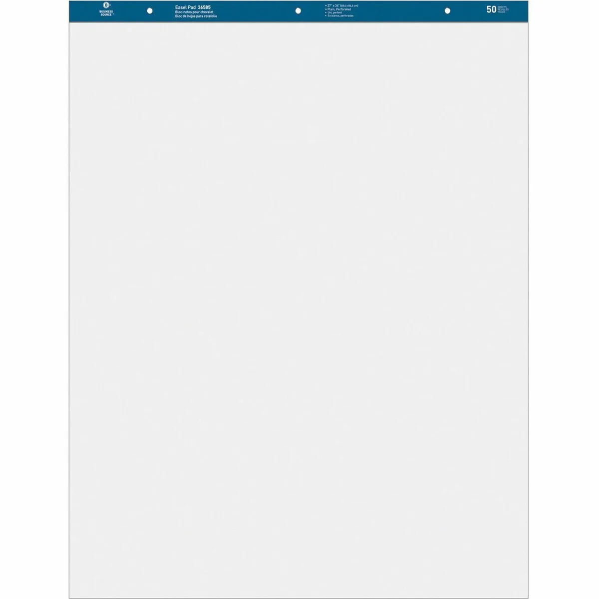 Business Source Business Source 36585 easel pad 27x34in 50 sheets 2 pack — product photo