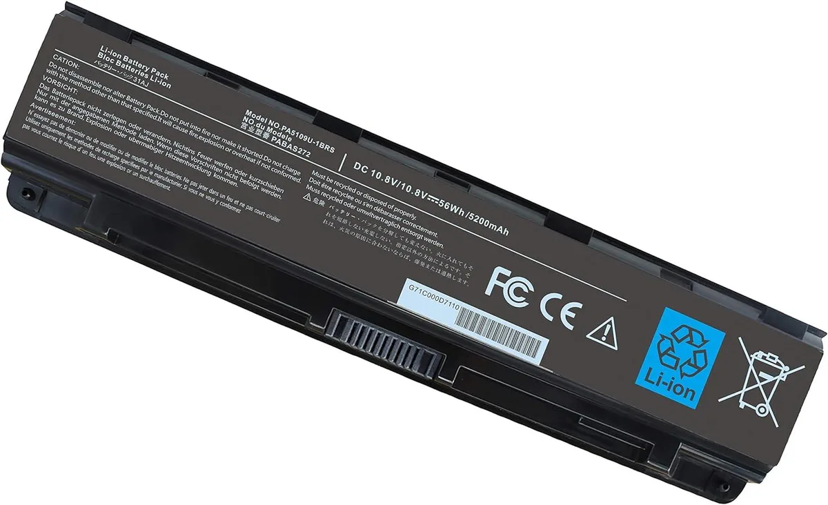 PISKEKAT PISKEKAT PA5109U-1BRS PABAS272 10.8V 5200mAh 6-cell laptop battery — product photo