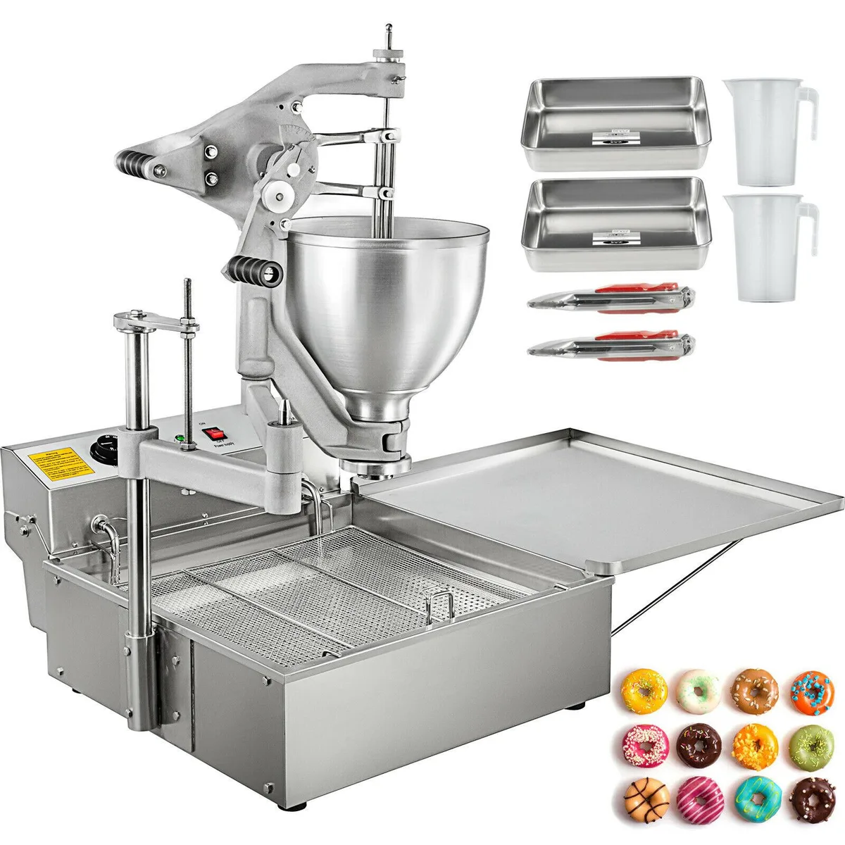 VEVOR VEVOR Commercial Automatic Donut Fryer 3000W 9L 3 Molds — product photo