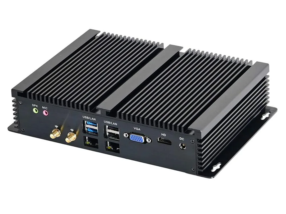 Inctel Inctel I11-8250U-321TB fanless mini desktop PC, Core i5-8250U, 32GB DDR4, 1TB SSD, 6 COM, 2× LAN — product photo