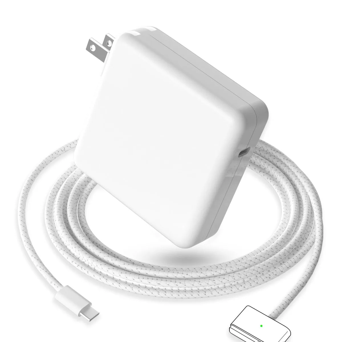 PA-96W 96 W USB-C Magnetic 3 AC Adapter 6.6 ft Cable White — product photo