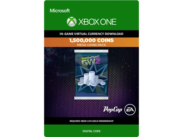 Electronic Arts Electronic Arts 7F6-00006 Plants vs. Zombies Garden Warfare 2 1500000 Coins downloadable game — product photo
