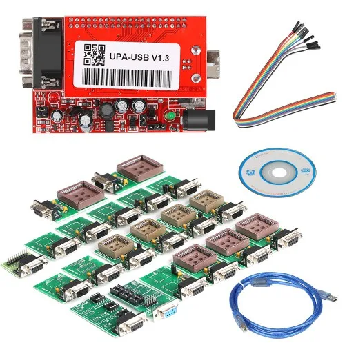 Bazarc UUSP UPA-USB serial programmer in plastic case with cables
