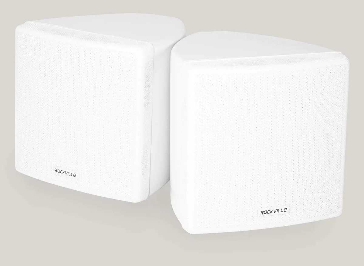 Gemini Cube White ARIA926DW 3.5" 30W RMS Wall Speakers — product photo