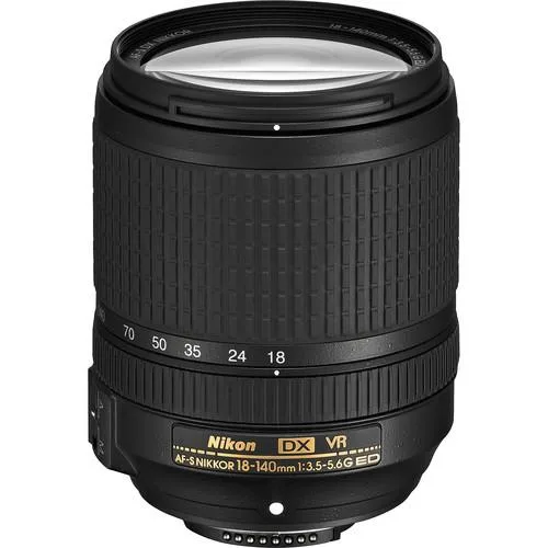 Nikon Inc Nikon AF-S DX NIKKOR 18-140mm f/3.5-5.6G ED VR Interna camera lens — product photo