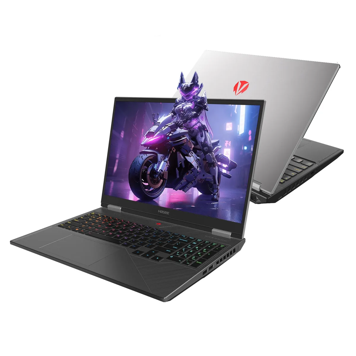 Hasee Hasee T8 Pro 16 RTX 5080 i9-14900HX 32G DDR5 2TB 240Hz QHD+ Mecha Grey gaming laptop — product photo