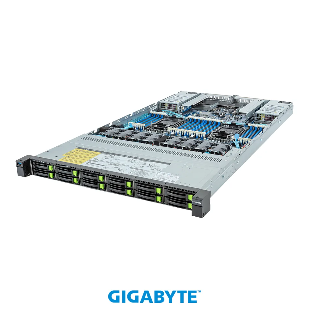 GIGABYTE GIGABYTE R183-S96-AAV1 barebone server 12-bay Gen5 NVMe/SATA/SAS-4 — product photo