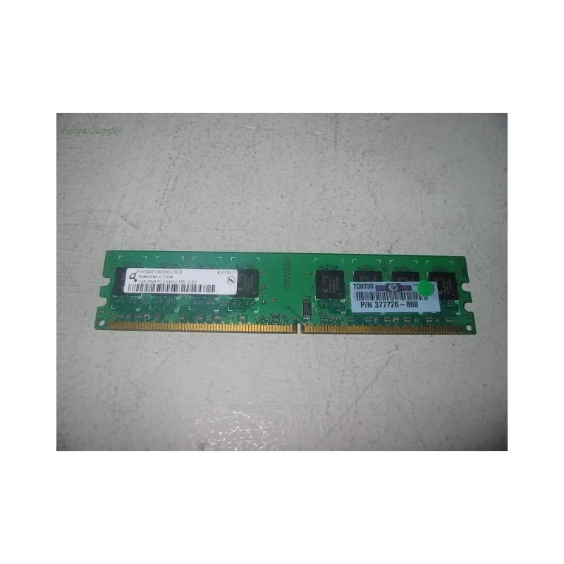 HP HP 377726-888 1Gb 667Mhz PC25300 CL5 DDR2 SDRAM DIMM — product photo