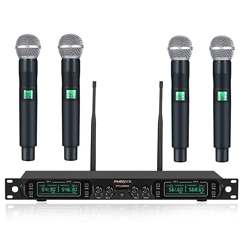 WIREMOLD COMPANY WIREMOLD COMPANY 4-Channel UHF Wireless Microphone System PTU5000A — product photo