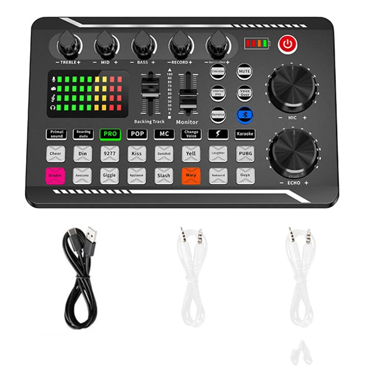  Soundboard Sound Effects Board Sound Mixer Board Bluetooth-Compatible Sound Card — product photo